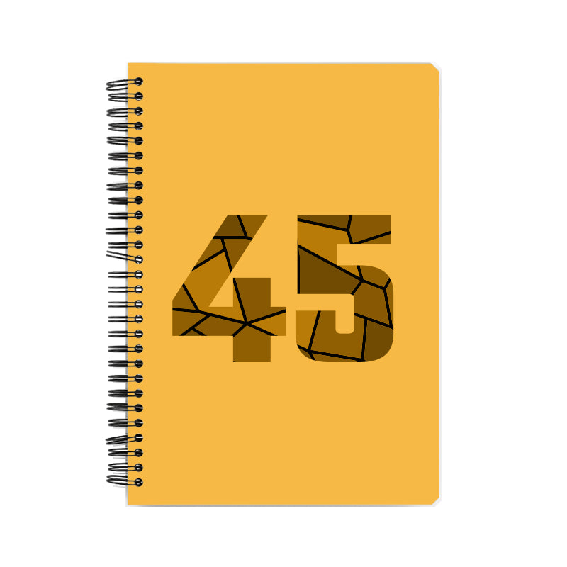 Notebook Plus One 45 Number Spiral Notebook (Golden Yellow)