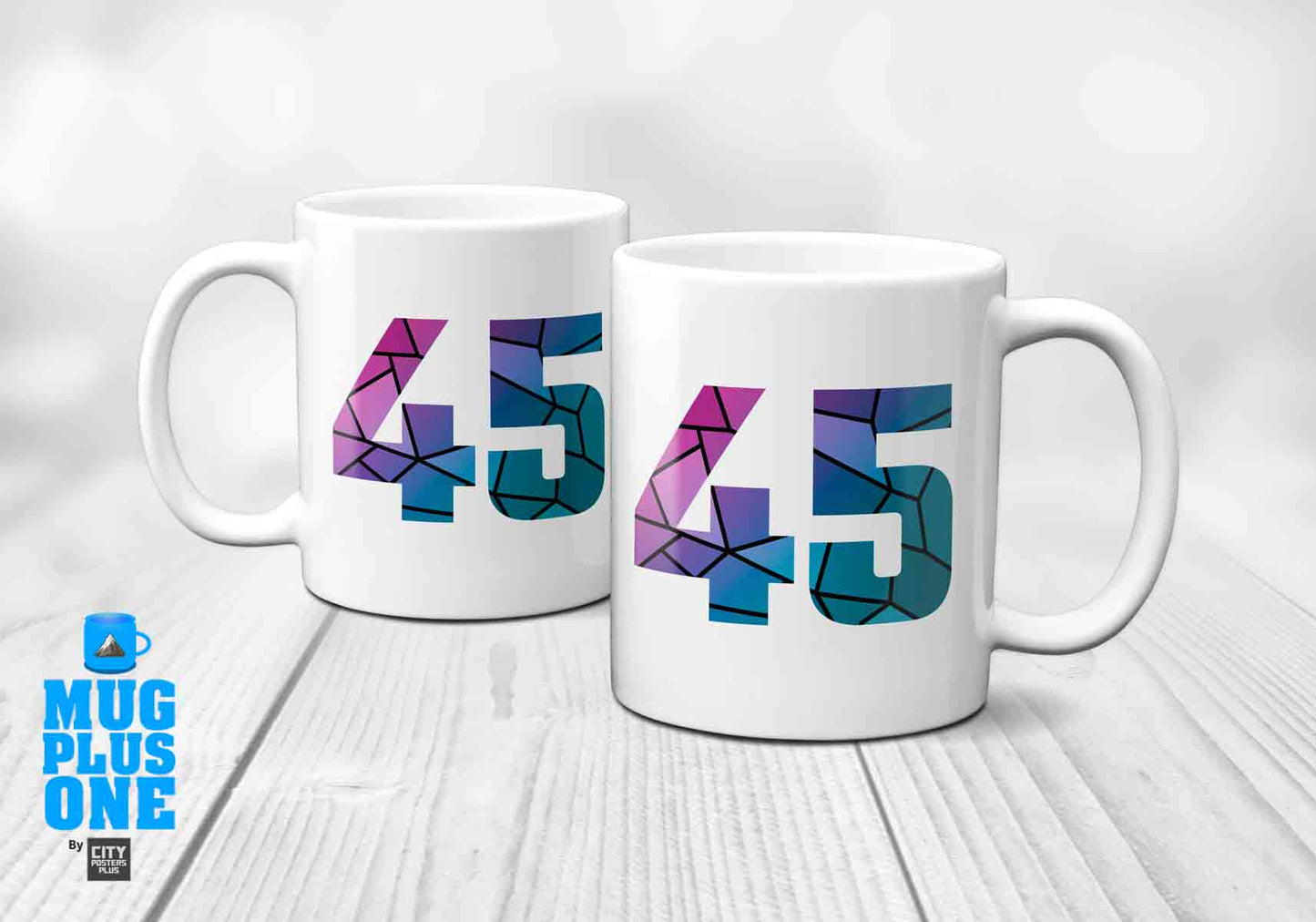 45 Number Mug (White)