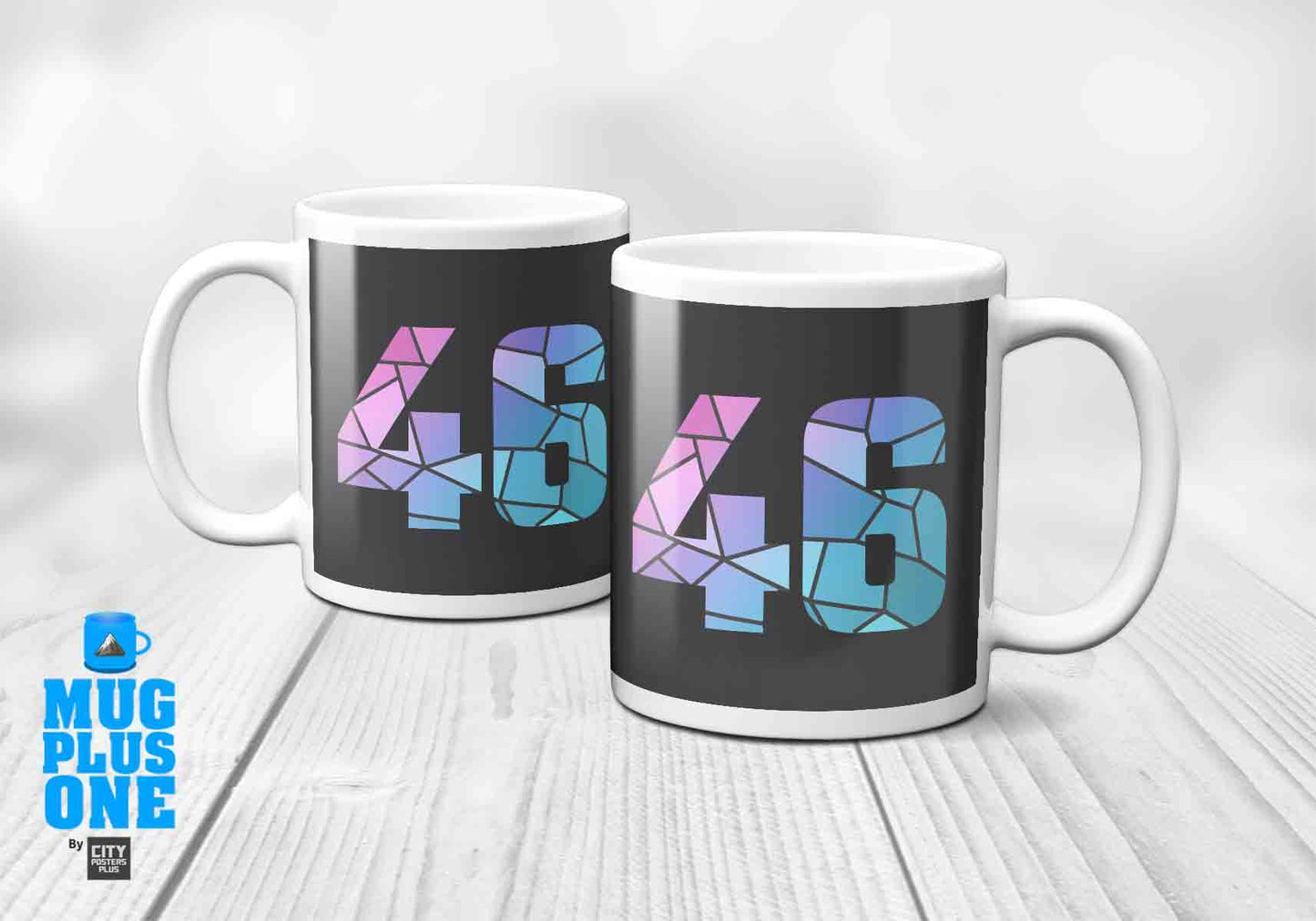 46 Number Mug (Charcoal Grey)