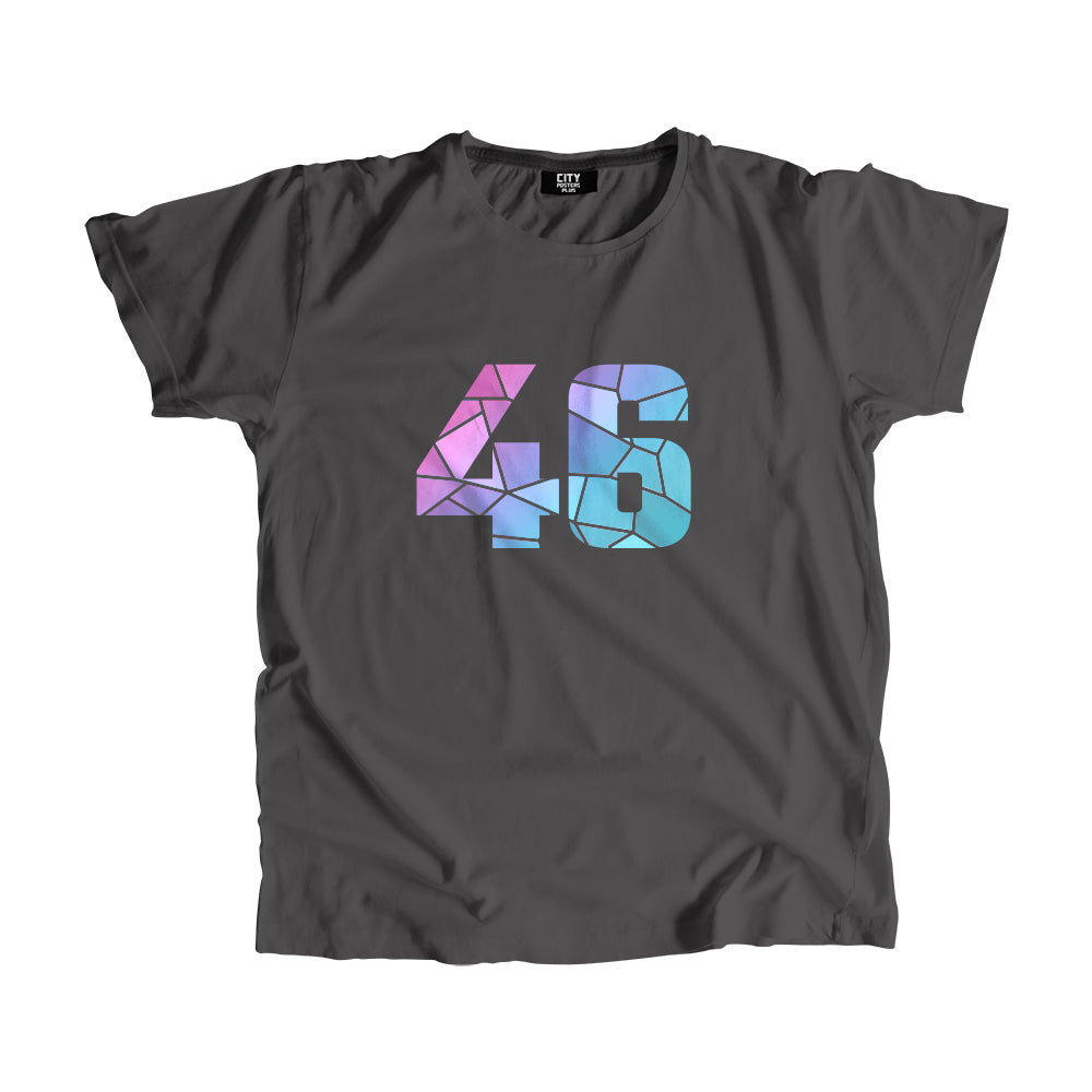 Number 46 Men Unisex T-Shirt (Charcoal Grey)