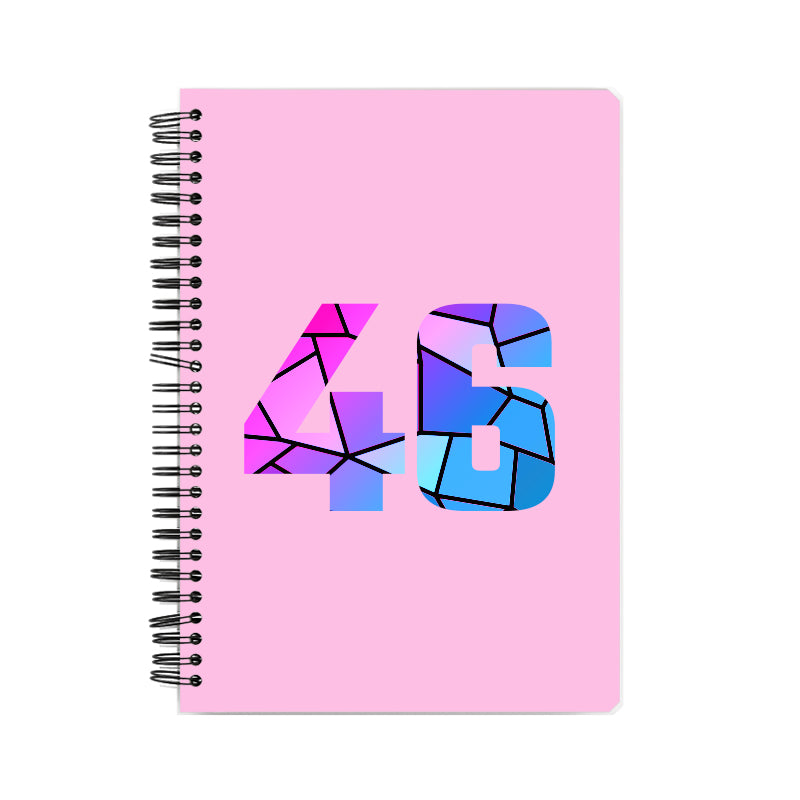 Notebook Plus One 46 Number Spiral Notebook (Light Pink)