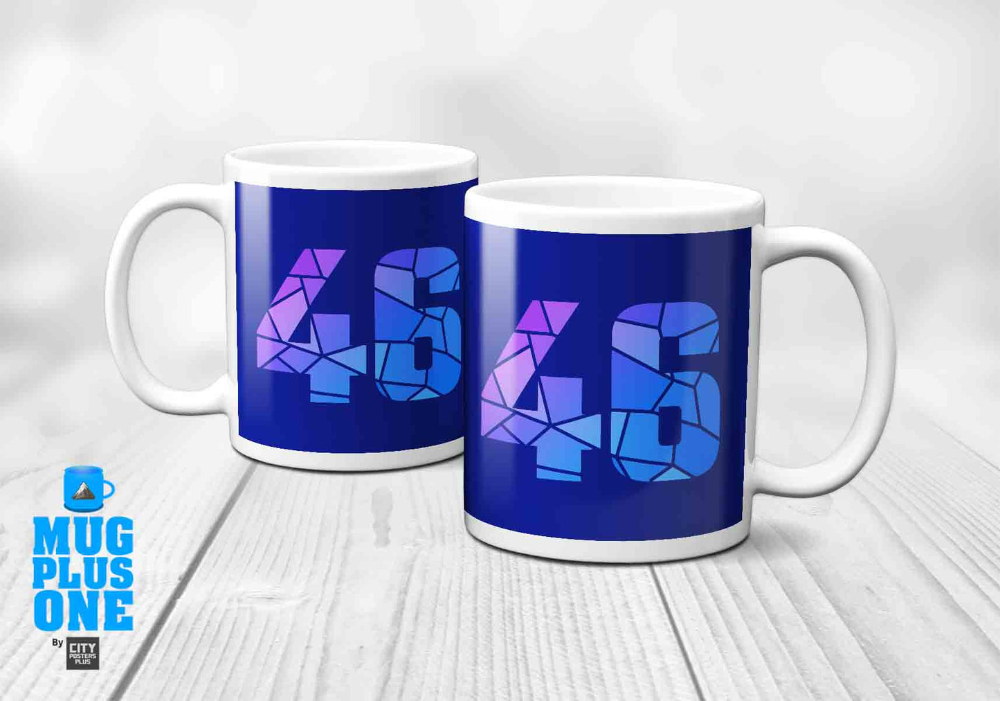 46 Number Mug (Royal Blue)