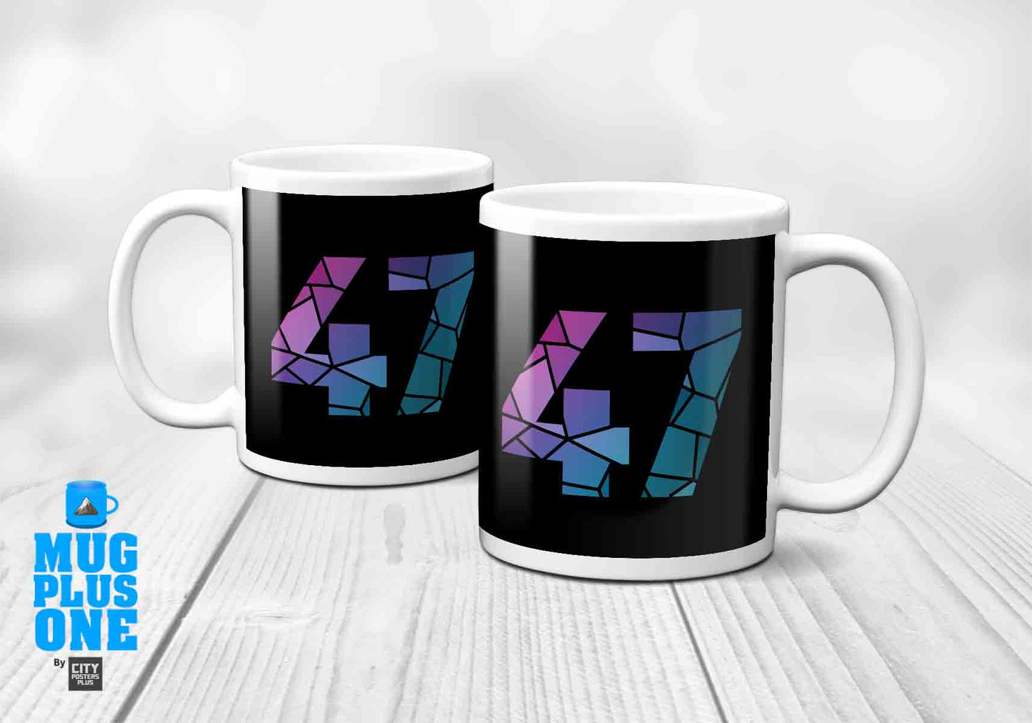 47 Number Mug (Black)
