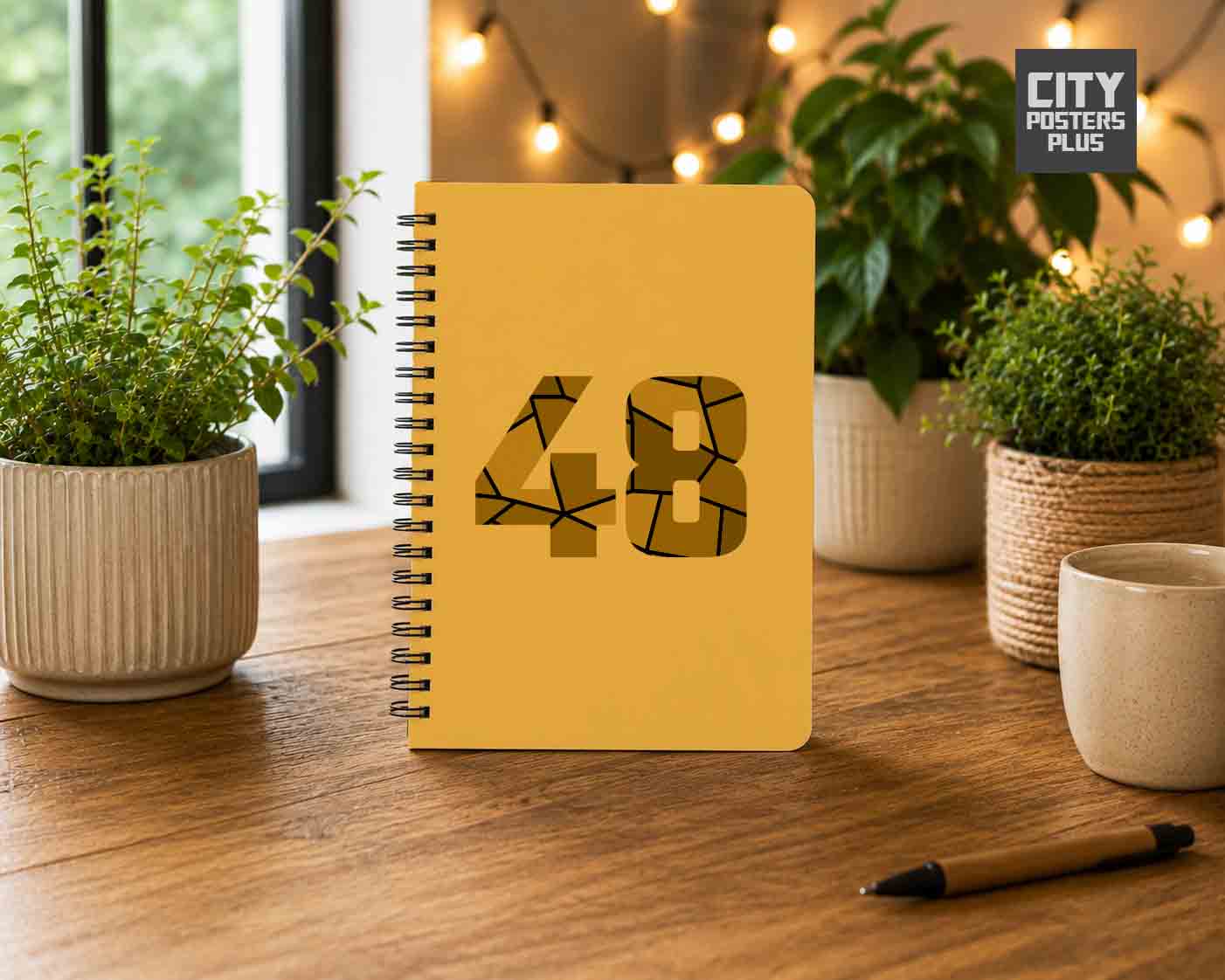 48 Number Notebook (Golden Yellow)