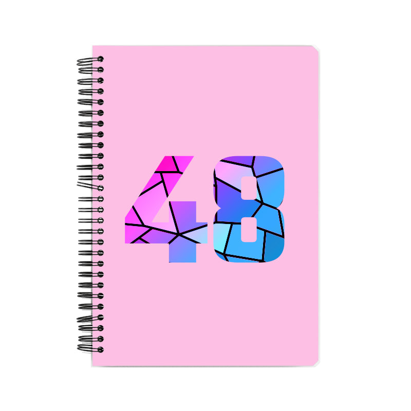 Notebook Plus One 48 Number Spiral Notebook (Light Pink)