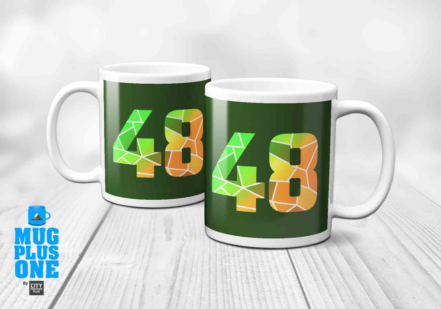 48 Number Mug (Olive Green)