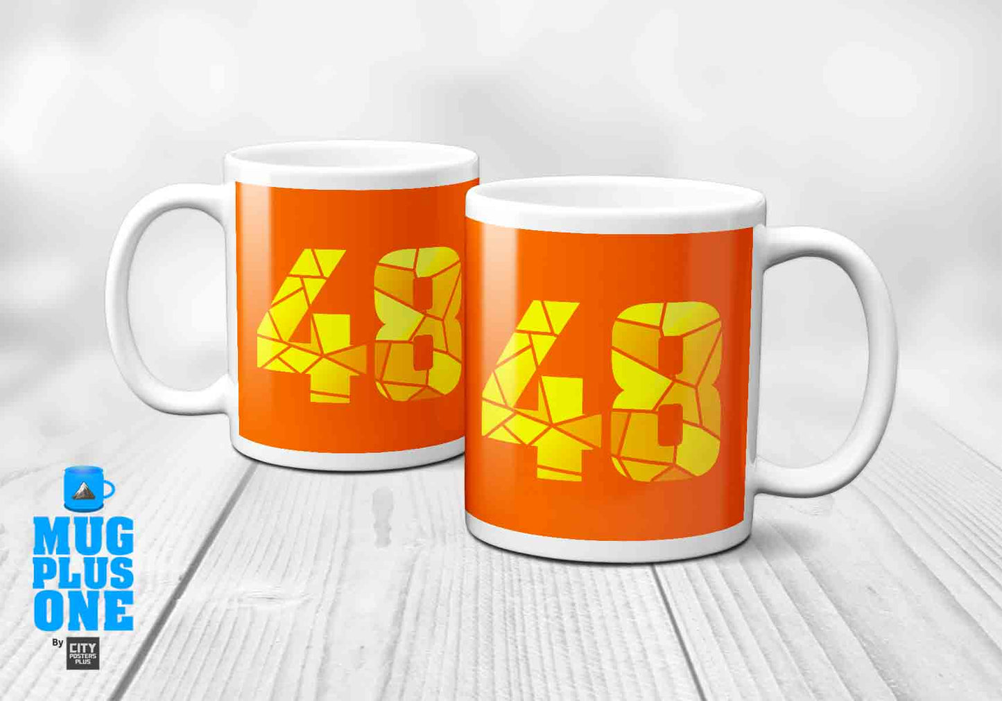 48 Number Mug (Orange)