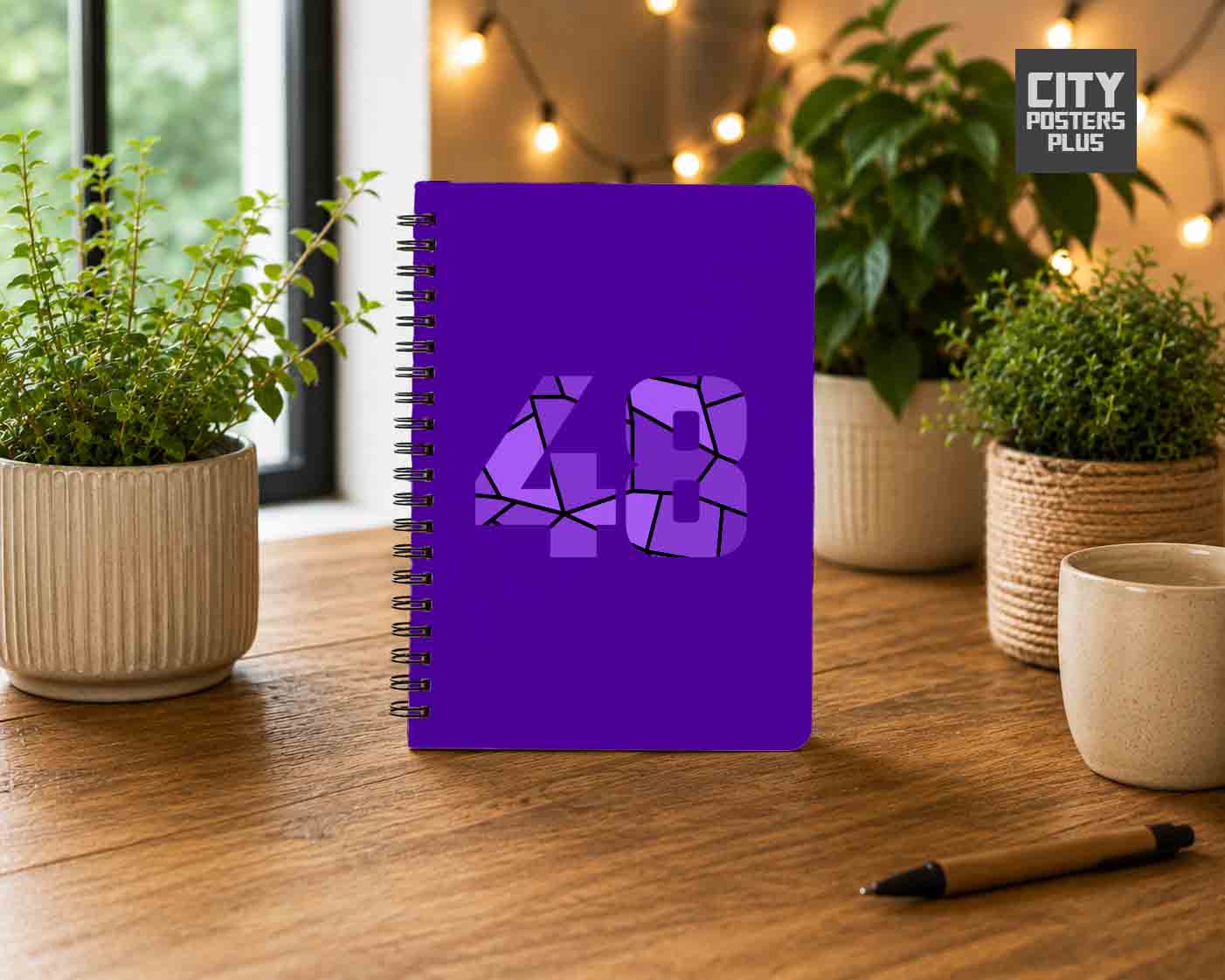 48 Number Notebook (Purple)