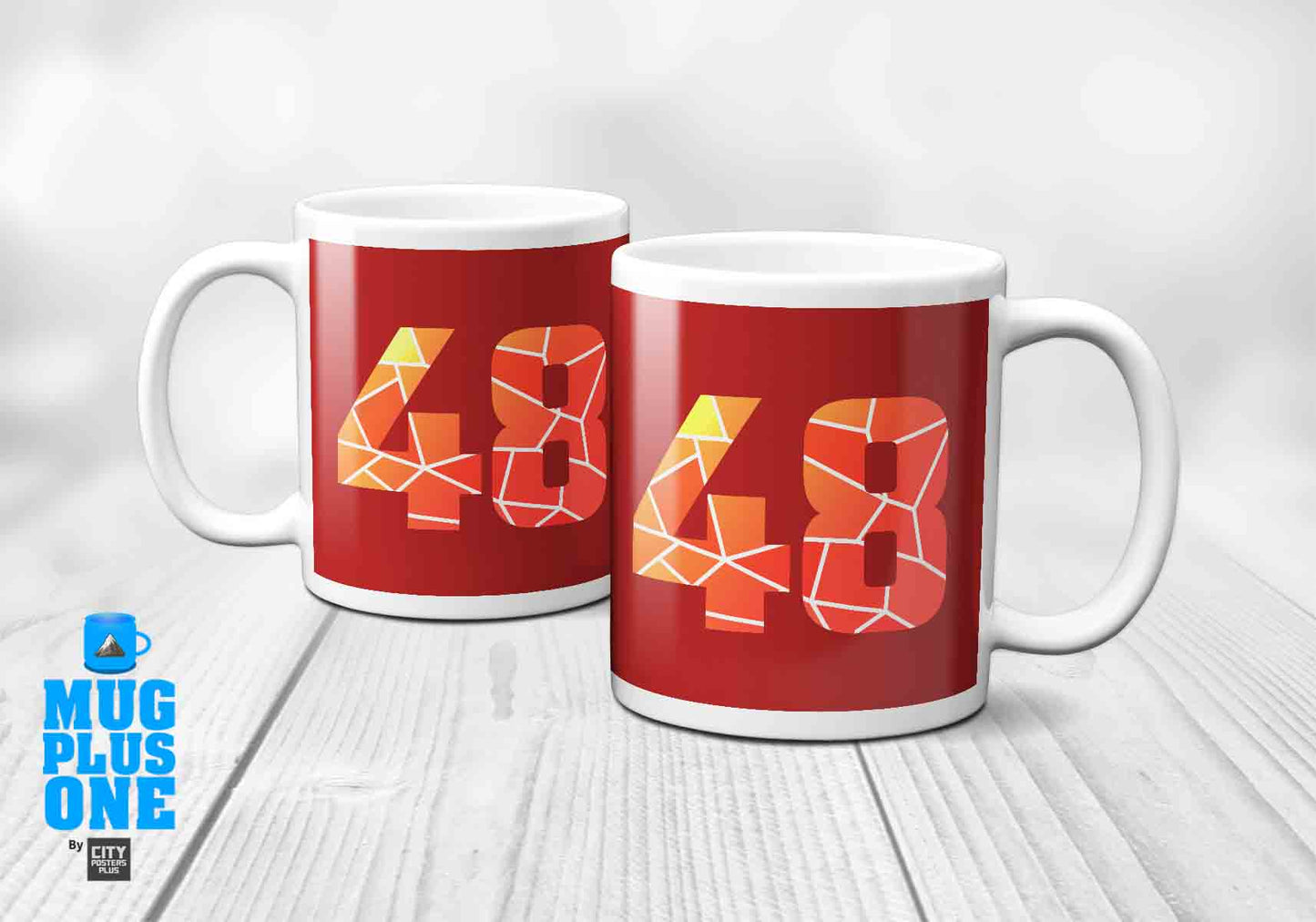 48 Number Mug (Red)