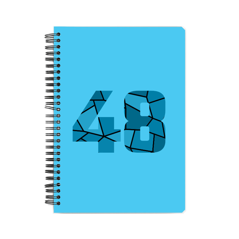 Notebook Plus One 48 Number Spiral Notebook (Sky Blue)