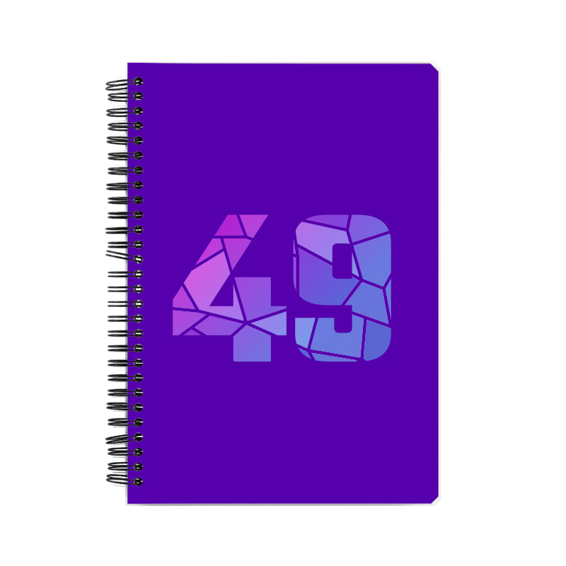 Notebook Plus One 49 Number Spiral Notebook (Purple)
