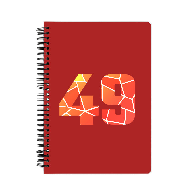 Notebook Plus One 49 Number Spiral Notebook (Red)