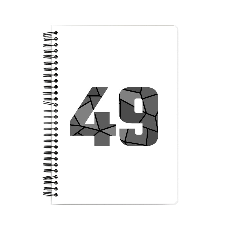 Notebook Plus One 49 Number Spiral Notebook (White)