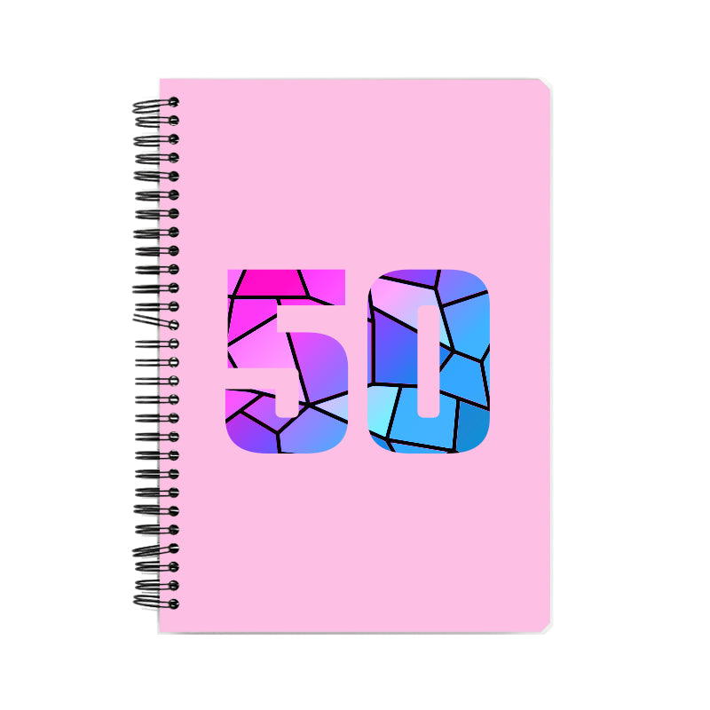 Notebook Plus One 50 Number Spiral Notebook (Light Pink)
