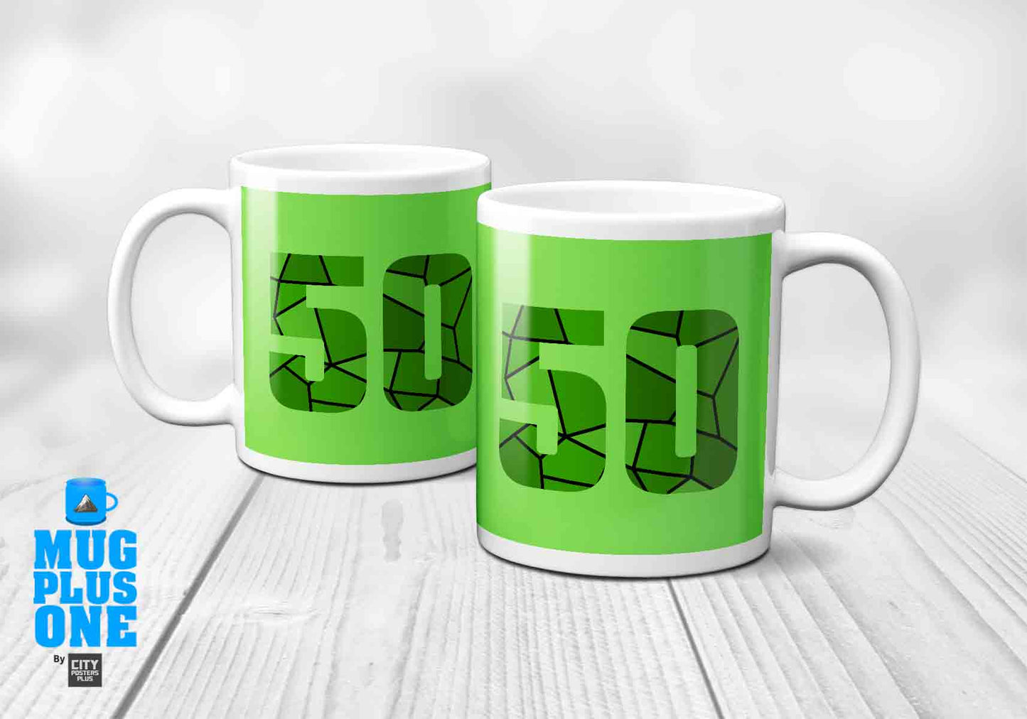 50 Number Mug (Liril Green)