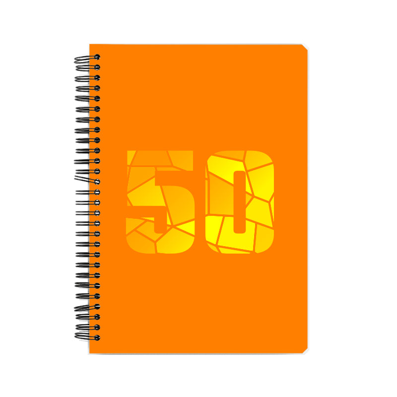 Notebook Plus One 50 Number Spiral Notebook (Orange)