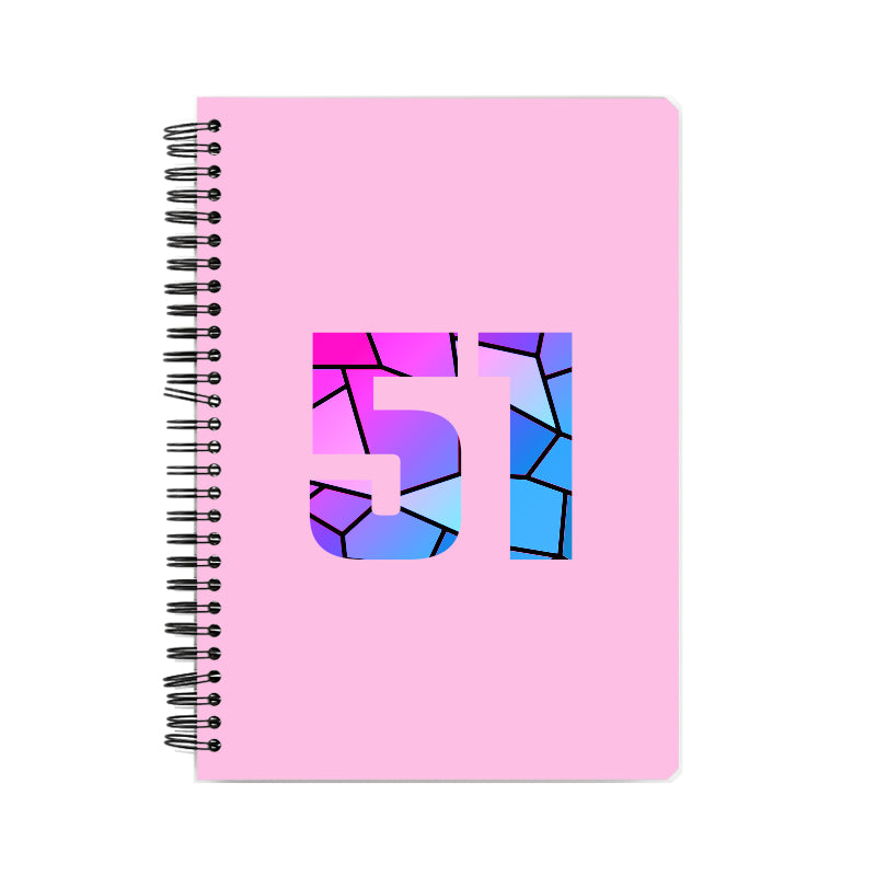 Notebook Plus One 51 Number Spiral Notebook (Light Pink)