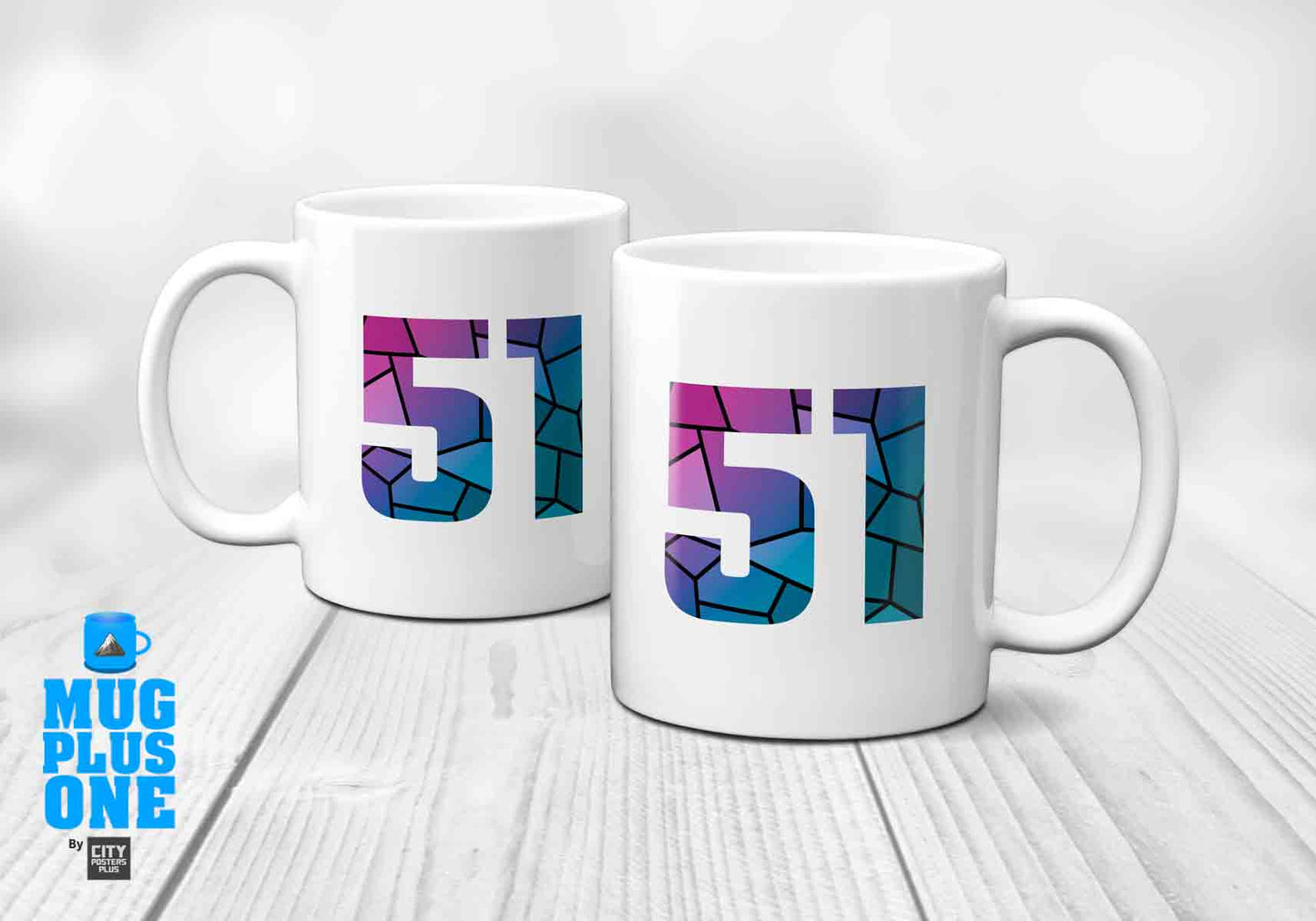 51 Number Mug (White)