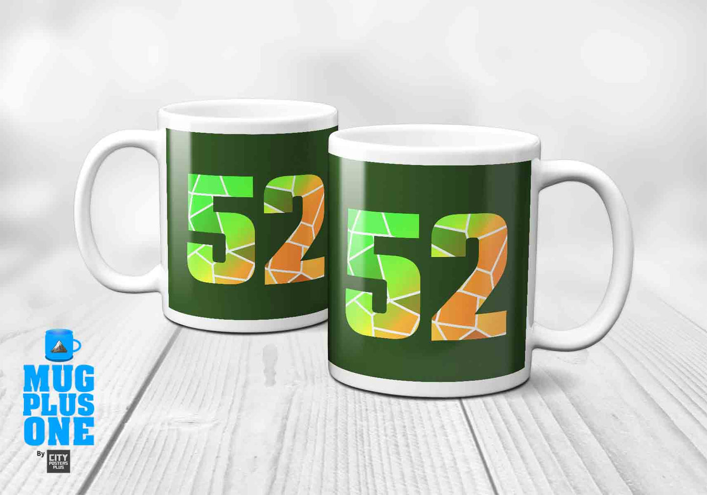 52 Number Mug (Olive Green)