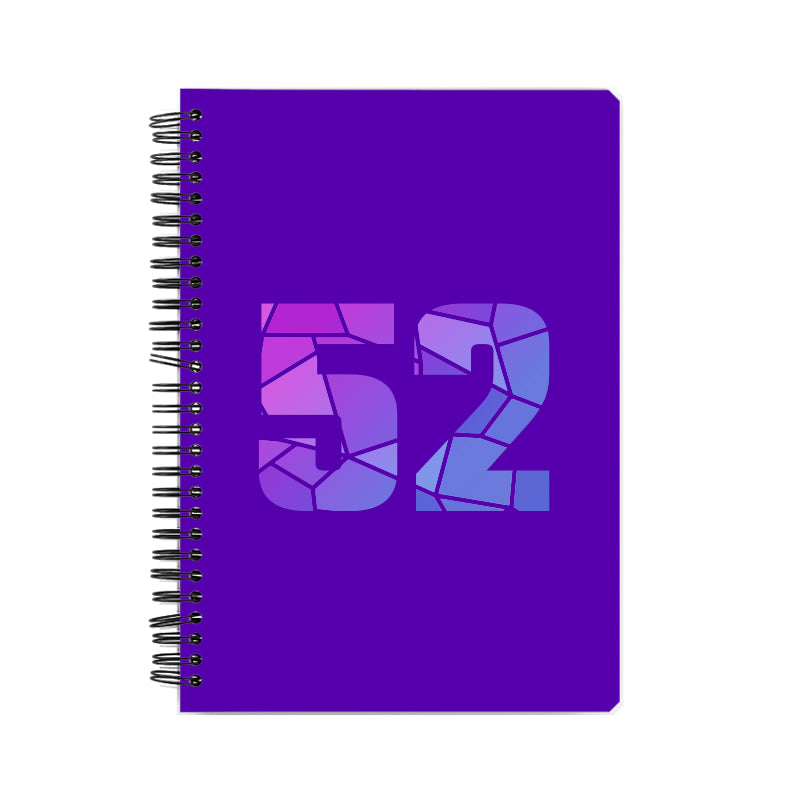 Notebook Plus One 52 Number Spiral Notebook (Purple)