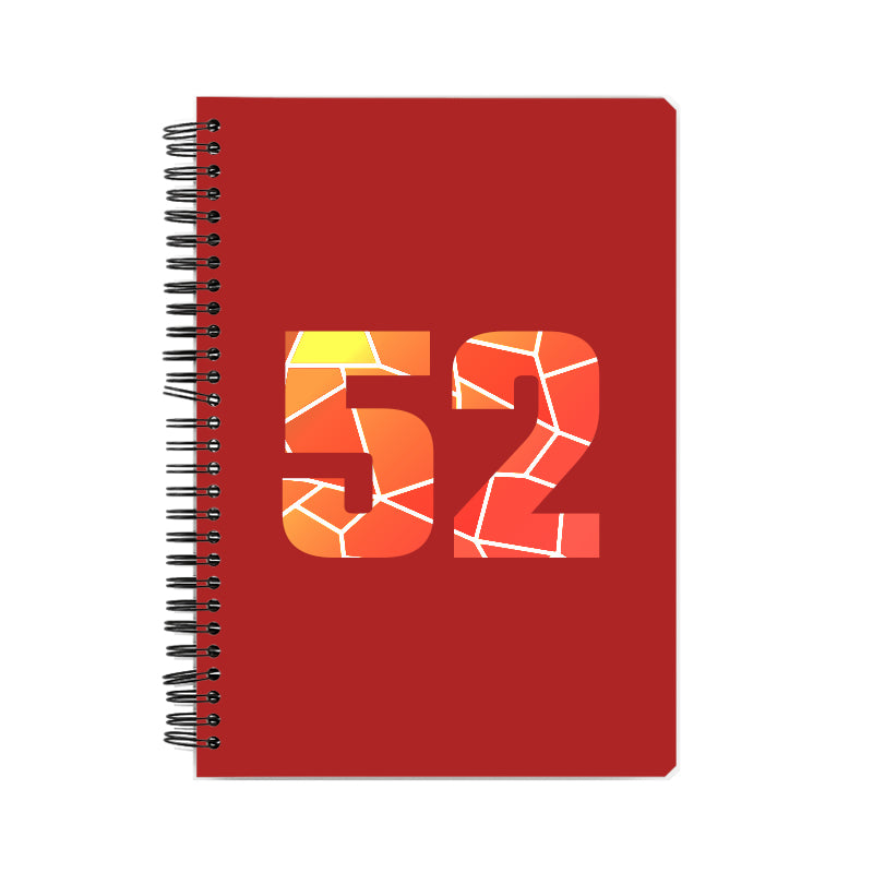 Notebook Plus One 52 Number Spiral Notebook (Red)