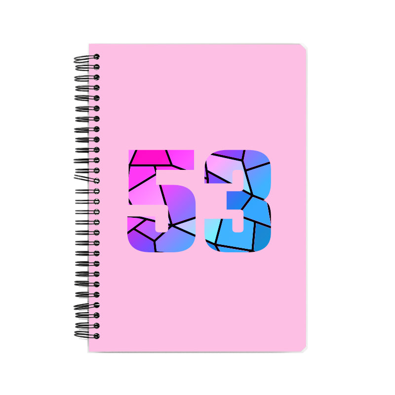 Notebook Plus One 53 Number Spiral Notebook (Light Pink)