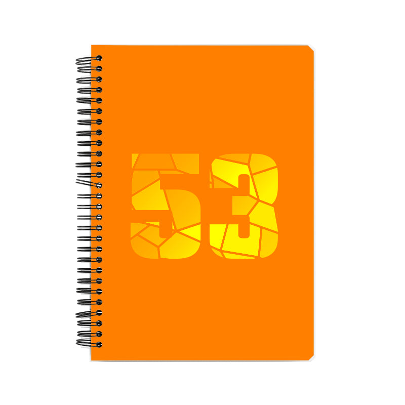 Notebook Plus One 53 Number Spiral Notebook (Orange)