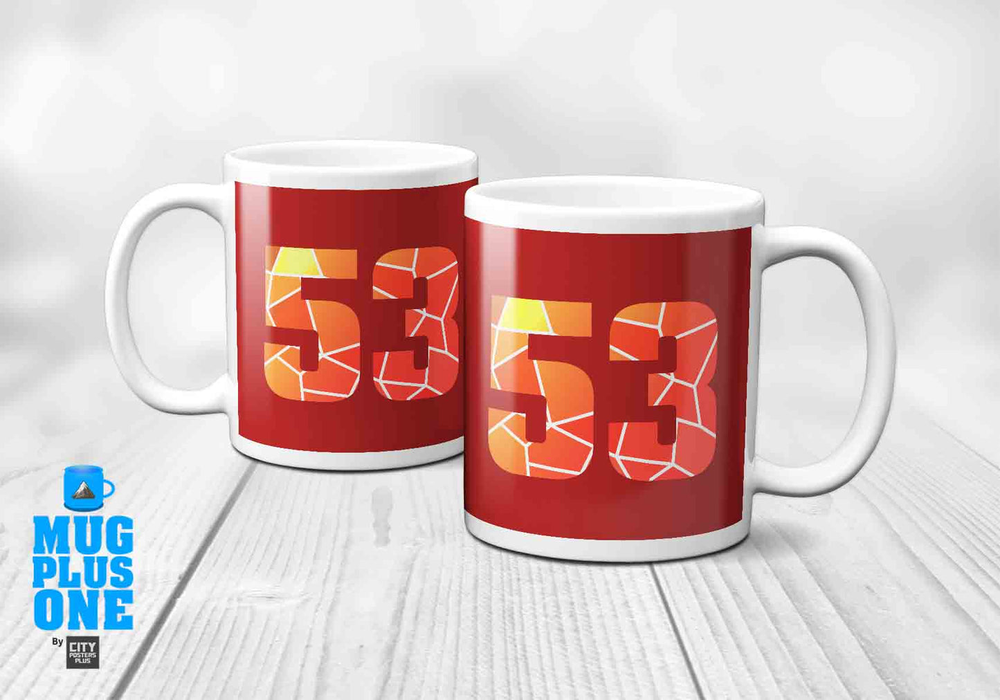 53 Number Mug (Red)