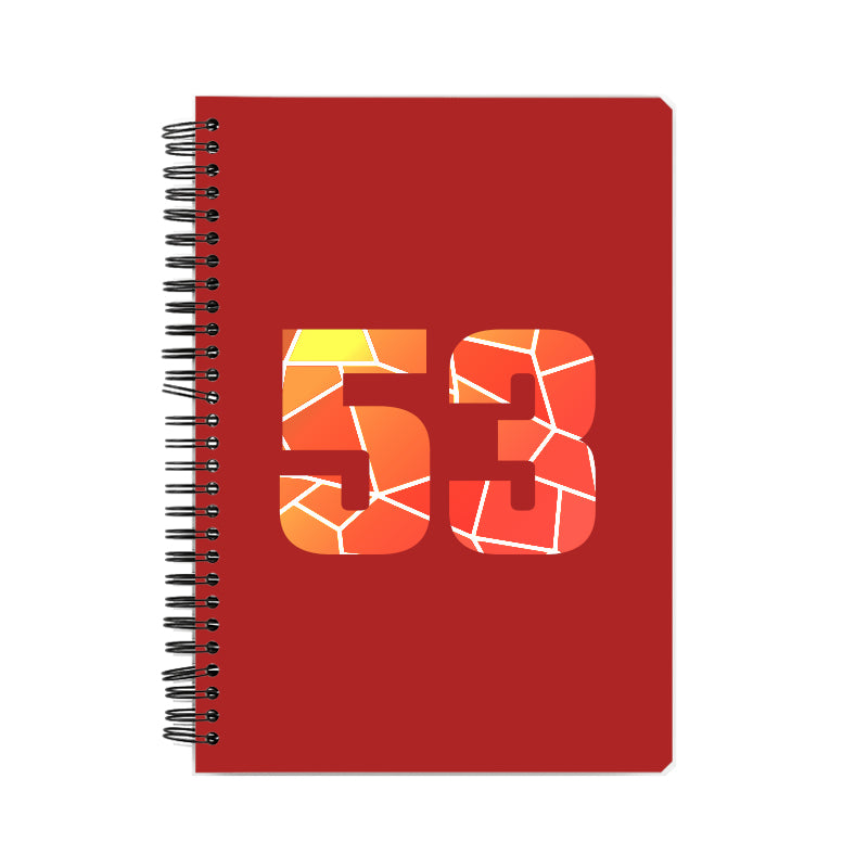 Notebook Plus One 53 Number Spiral Notebook (Red)