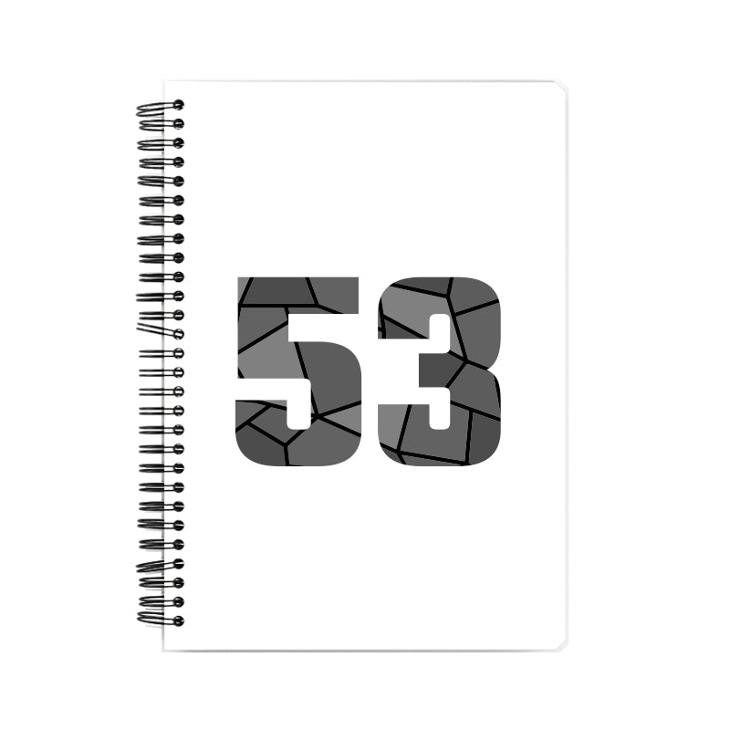 53 Number Notebook (White)