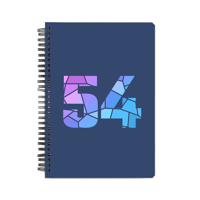 Notebook Plus One 54 Number Spiral Notebook (Navy Blue)