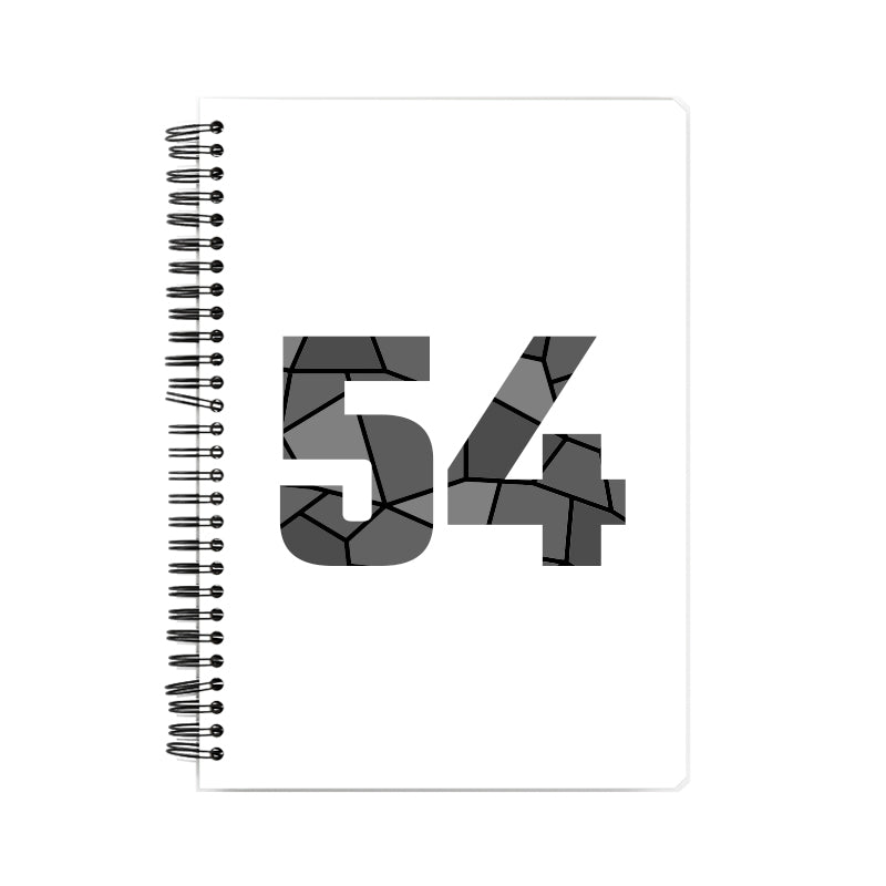 Notebook Plus One 54 Number Spiral Notebook (White)