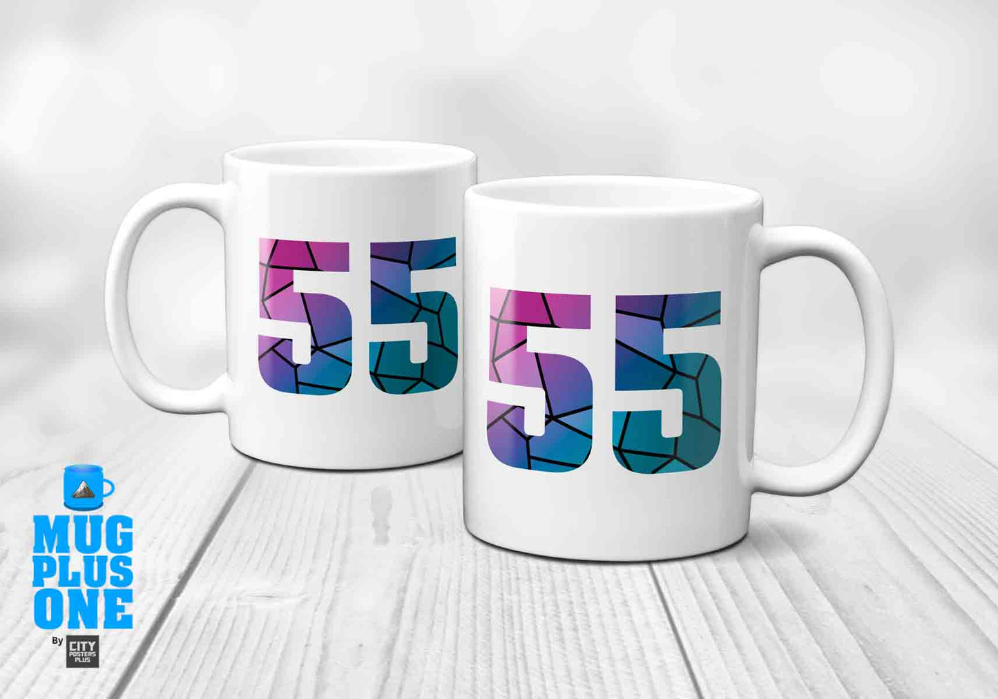 55 Number Mug (White)