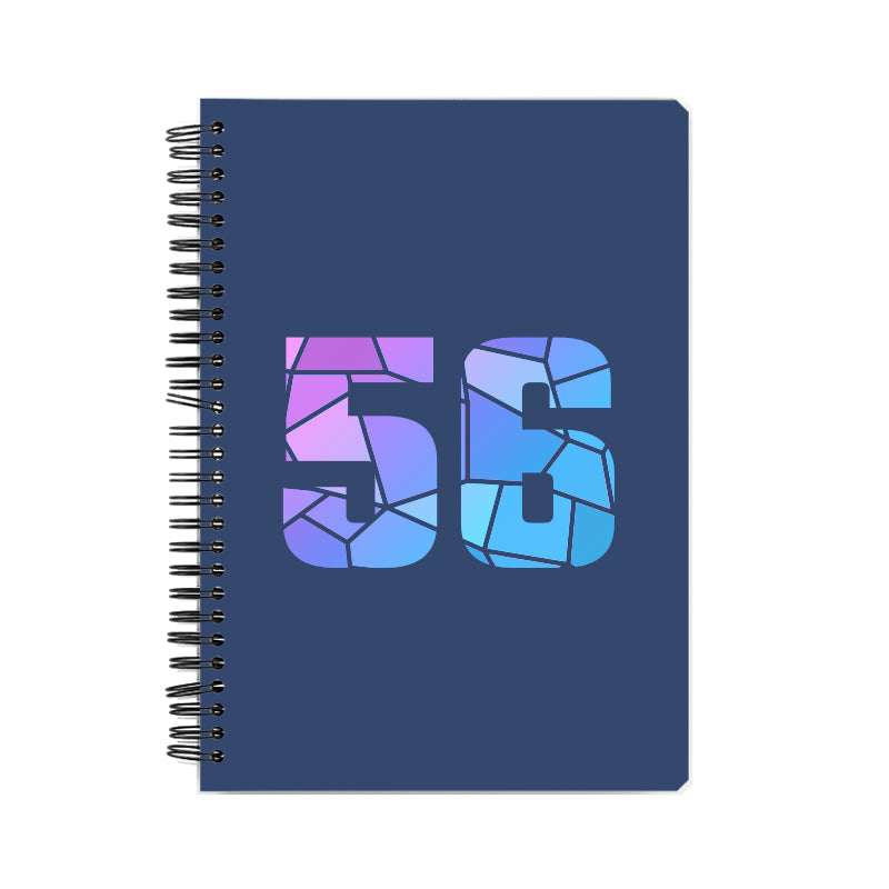Notebook Plus One 56 Number Spiral Notebook (Navy Blue)