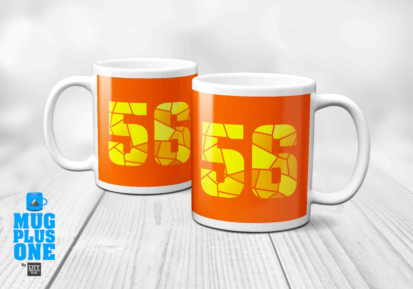 56 Number Mug (Orange)