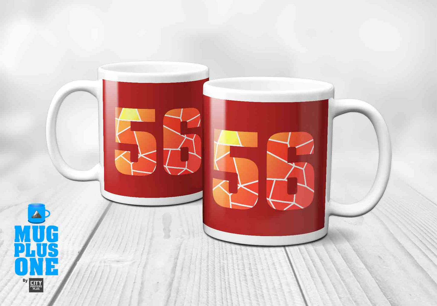 56 Number Mug (Red)