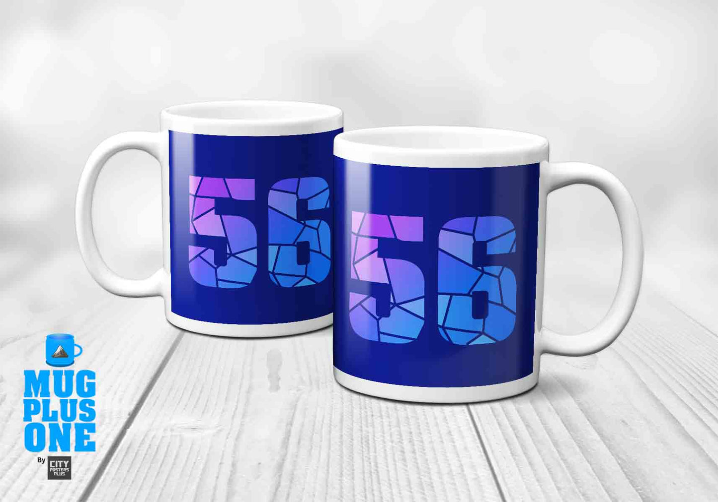 56 Number Mug (Royal Blue)