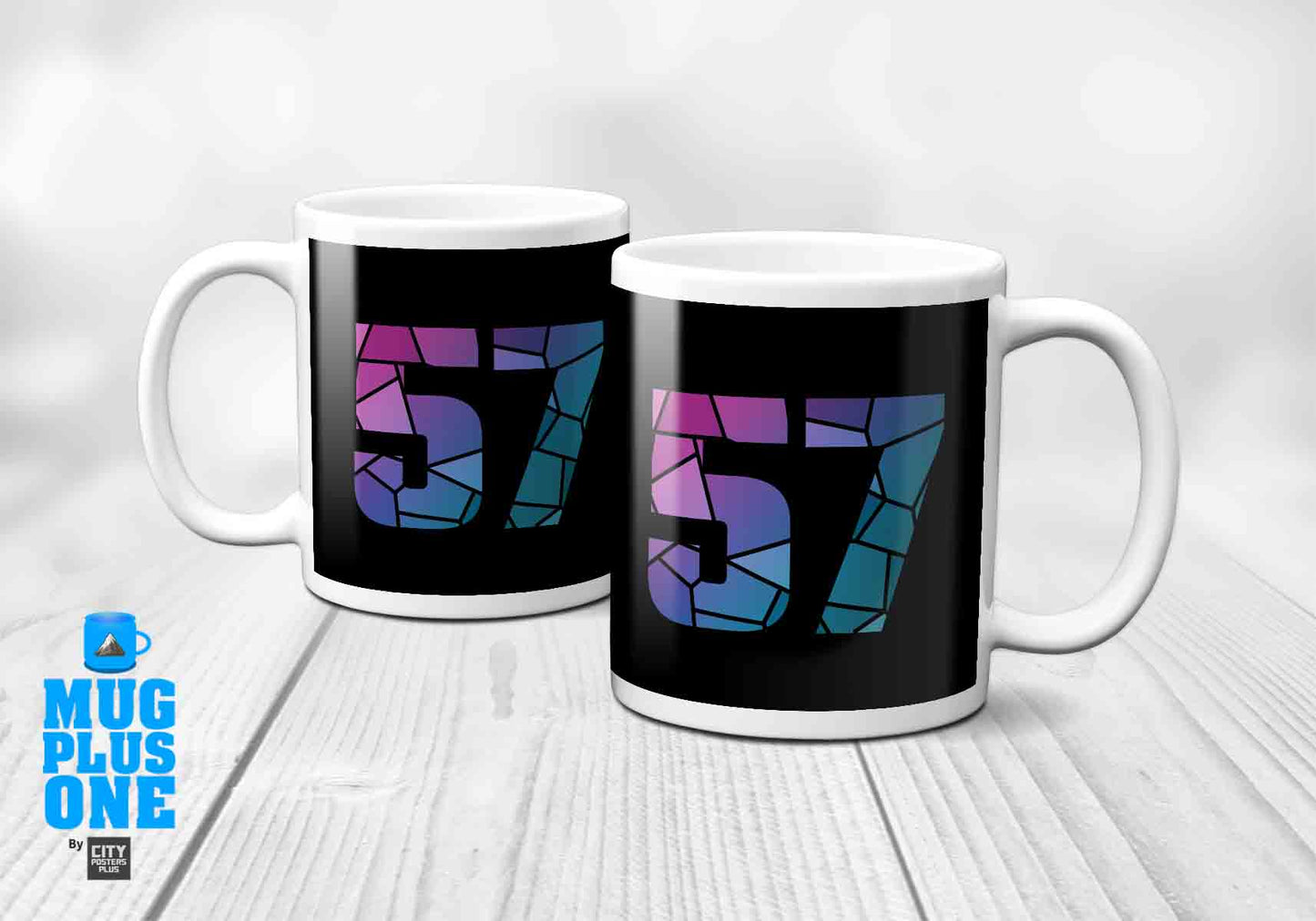 57 Number Mug (Black)