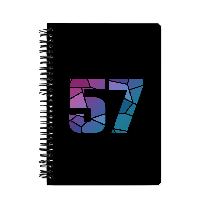 Notebook Plus One 57 Number Spiral Notebook (Black)