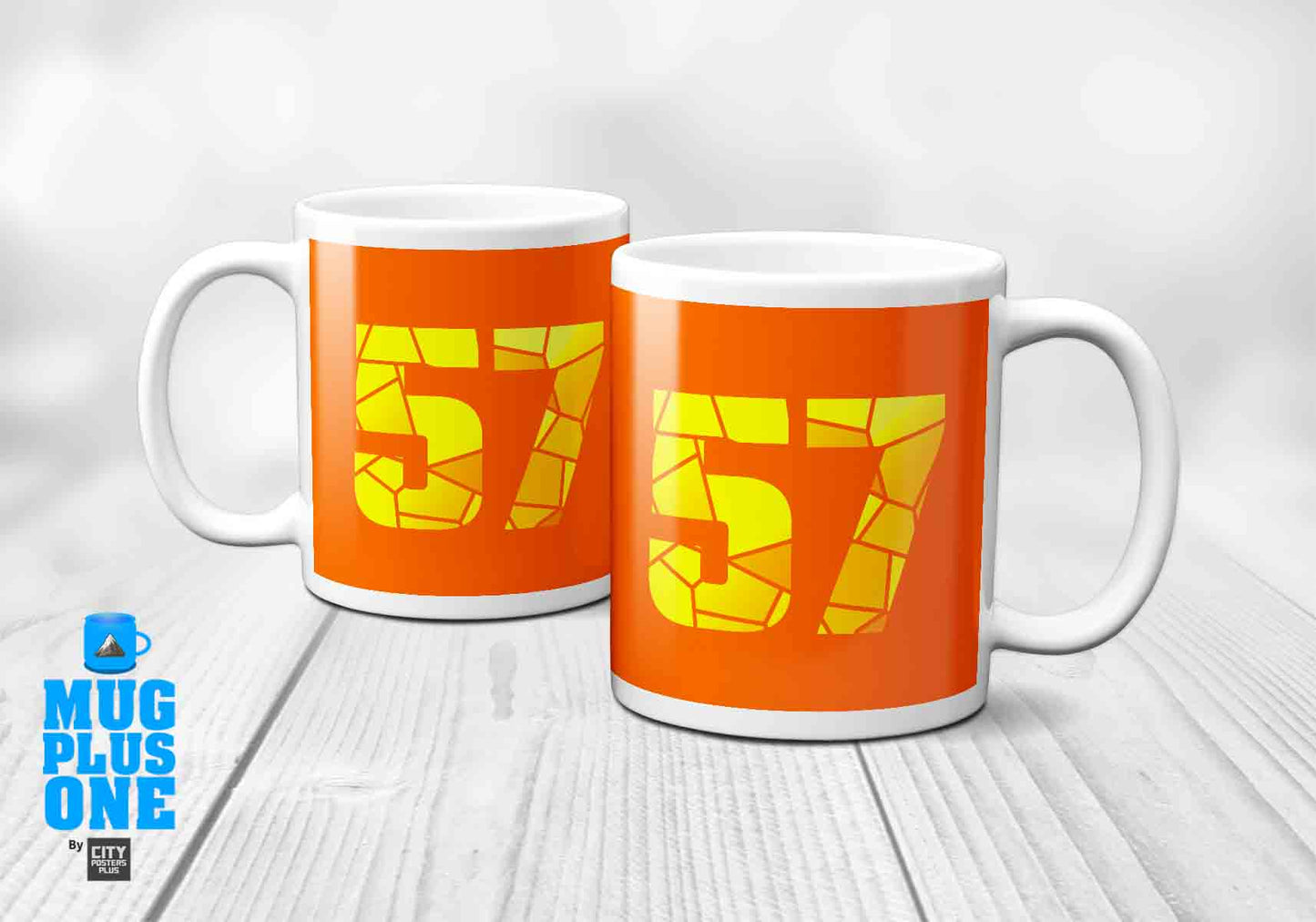 57 Number Mug (Orange)
