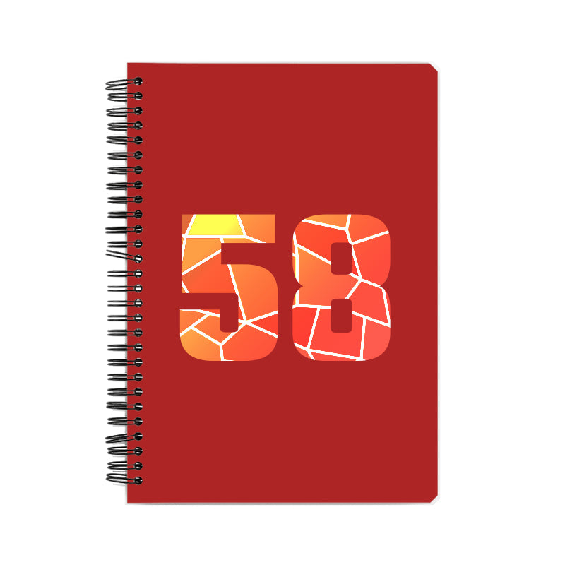 Notebook Plus One 58 Number Spiral Notebook (Red)
