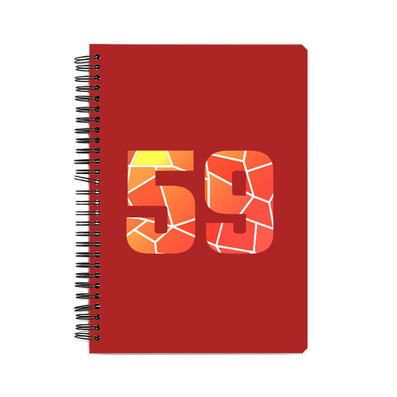 Notebook Plus One 59 Number Spiral Notebook (Red)