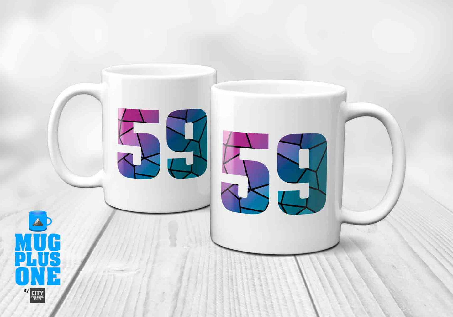 59 Number Mug (White)