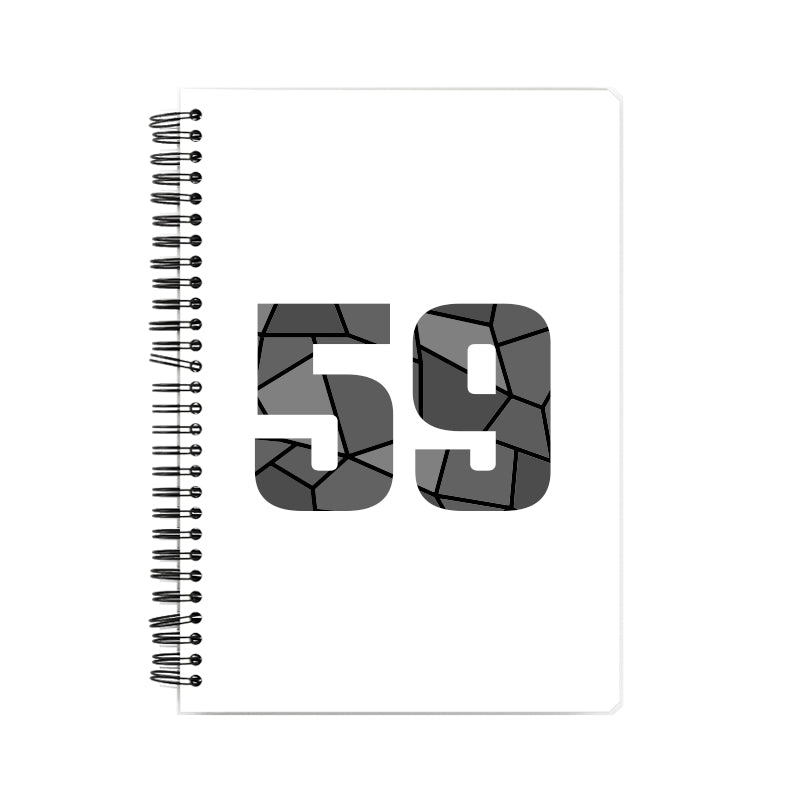 Notebook Plus One 59 Number Spiral Notebook (White)