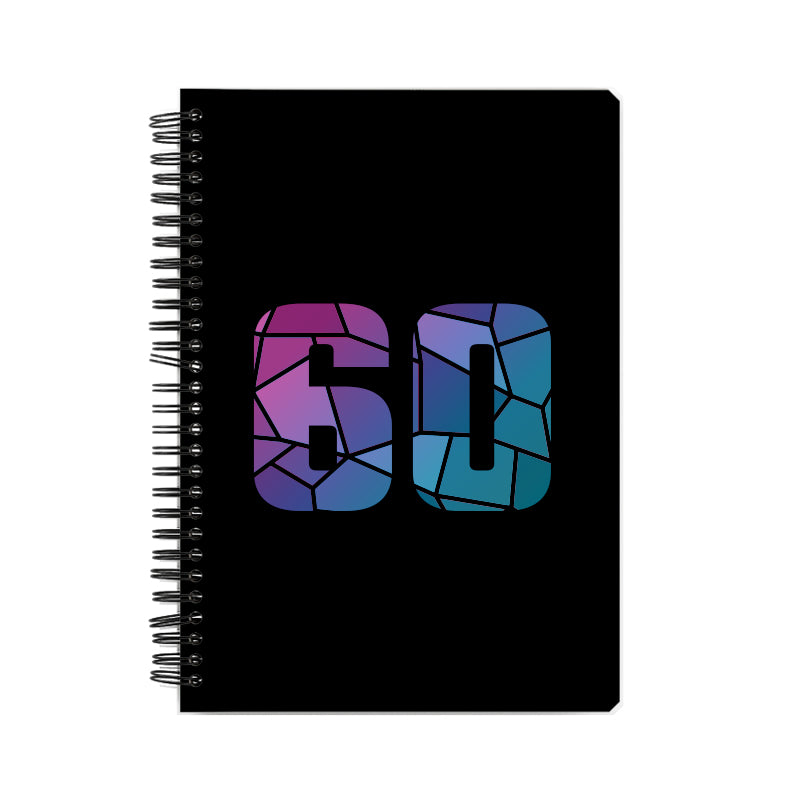 Notebook Plus One 60 Number Spiral Notebook (Black)