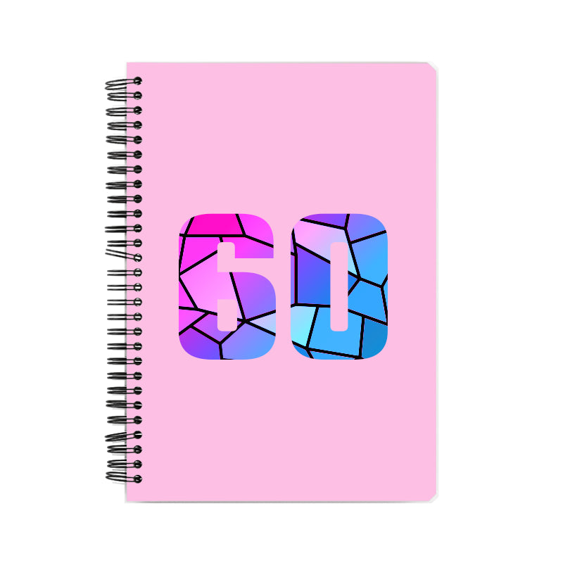 Notebook Plus One 60 Number Spiral Notebook (Light Pink)