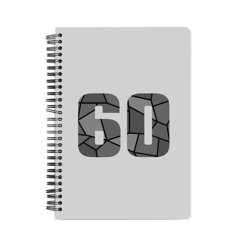 60 Number Notebook (Melange Grey)