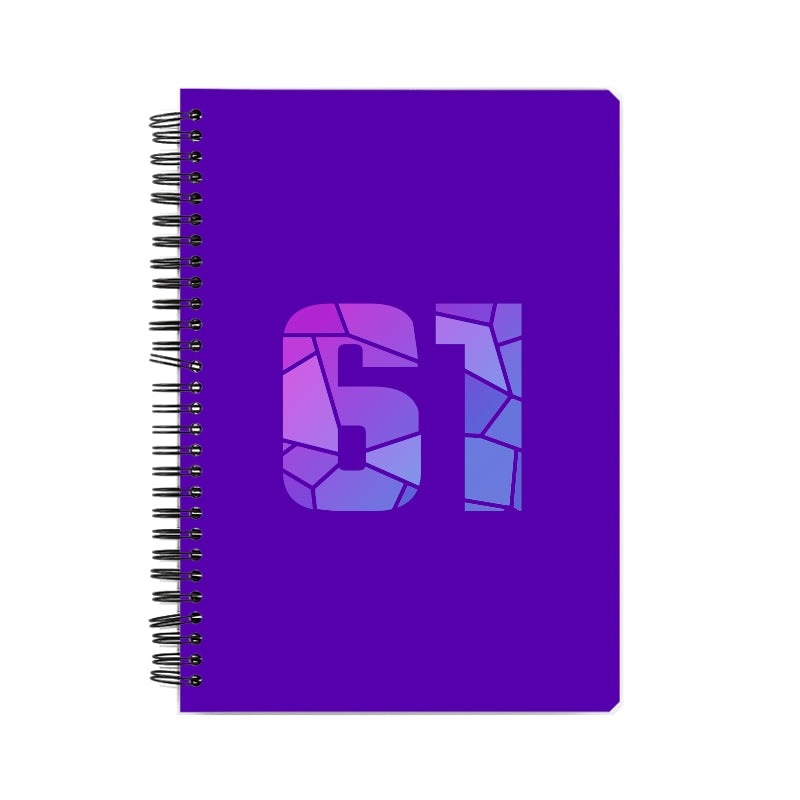 Notebook Plus One 61 Number Spiral Notebook (Purple)