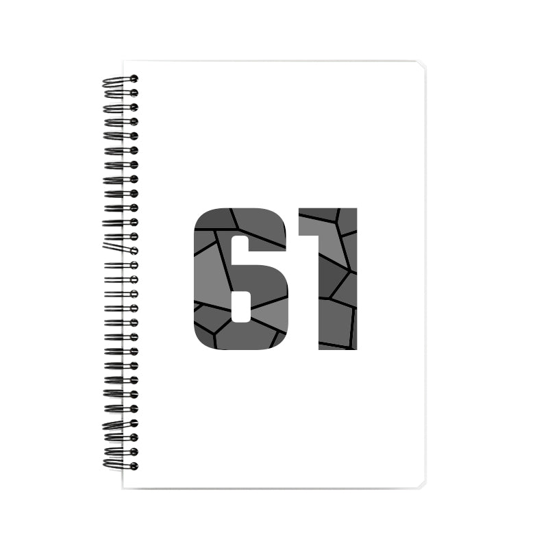 Notebook Plus One 61 Number Spiral Notebook (White)