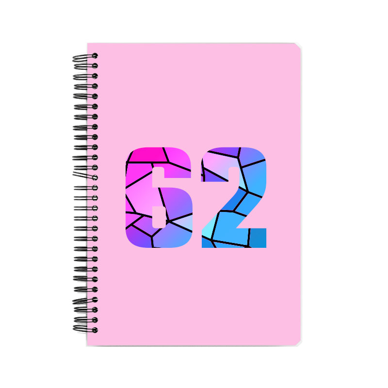 62 Number Notebook (Light Pink)